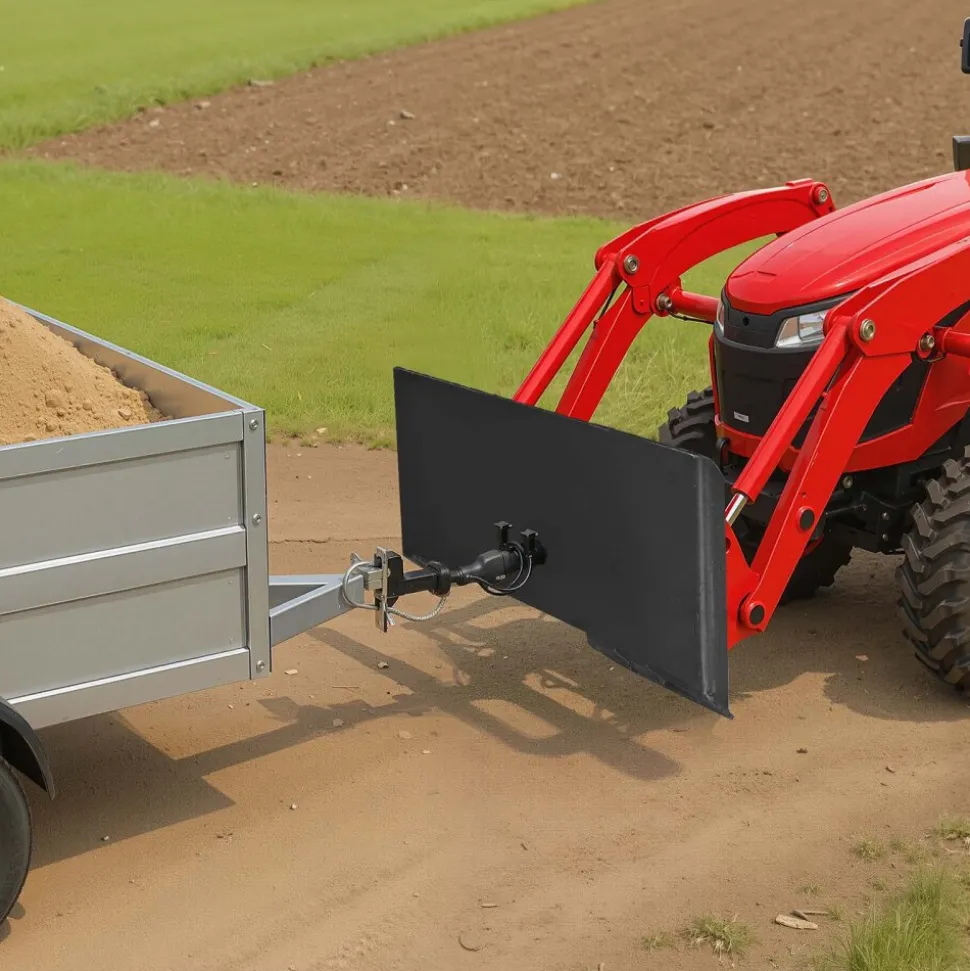 VEVOR 1/2 in Skid Steer Mount Plate Universal Quick Attach Mount Plate, Easy to Bolt, 9000 lbs Load Capacity, Heavy Duty Steel Loader Plates Compatible with Kubota Bobcat Skid Steers and Tractors