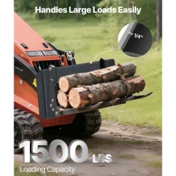 VEVOR 1/4 in Skid Steer Mount Plate, Universal Quick Attach Mount Plate, Easy to Bolt, 1500lbs Load Capacity, Heavy Duty Steel Loader Plates Compatible with Toro Dingo Skid Steers & Tractors