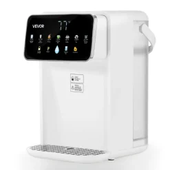 VEVOR Instant Hot Water Dispenser, Countertop Boiling Water Dispenser with Adjustable 7 Temperatures & 7 Water Volumes, 118oz Removable Water Tank, Quick Heating with Touchscreen & Child Lock for Home