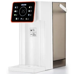 VEVOR Instant Hot Water Dispenser, Countertop Boiling Water Dispenser with Adjustable 6 Temperatures & 7 Water Volumes, 101oz Removable Water Tank, Quick Heating with Touchscreen & Child Lock for Home