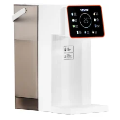 VEVOR Instant Hot Water Dispenser, Countertop Boiling Water Dispenser with Adjustable 6 Temperatures & 7 Water Volumes, 101oz Removable Water Tank, Quick Heating with Touchscreen & Child Lock for Home