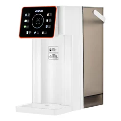 VEVOR Instant Hot Water Dispenser, Countertop Boiling Water Dispenser with Adjustable 6 Temperatures & 7 Water Volumes, 101oz Removable Water Tank, Quick Heating with Touchscreen & Child Lock for Home