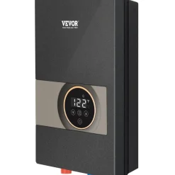 VEVOR Instant Water Heater, 18kw Electric Tankless Water Boiler, Digital Temperature Display & Easy Installation & 24-Hour Water Supply, For Kitchen Bathroom Shower Mall Salon Shampoo ETL Listed