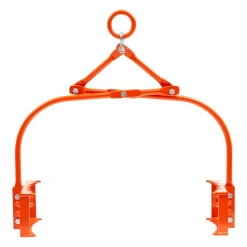 VEVOR 24in Stone Lifting Tongs, 2-Claw Rock Tongs, Heavy Duty Steel Log Tongs, 1100LBS Lifting Capacity, Swivel Log Grapple, Serrated Claw Design, Easy Chain Hook up Tongs for Stone Blocks & Marble