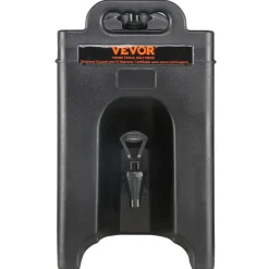 VEVOR Insulated Beverage Dispenser, 2.5 Gallon, Food-grade LDPE Hot and Cold Beverage Server, Thermal Drink Dispenser Cooler with 0.9 in PU Layer Two-Stage Faucet Handle, for Restaurant Drink Shop