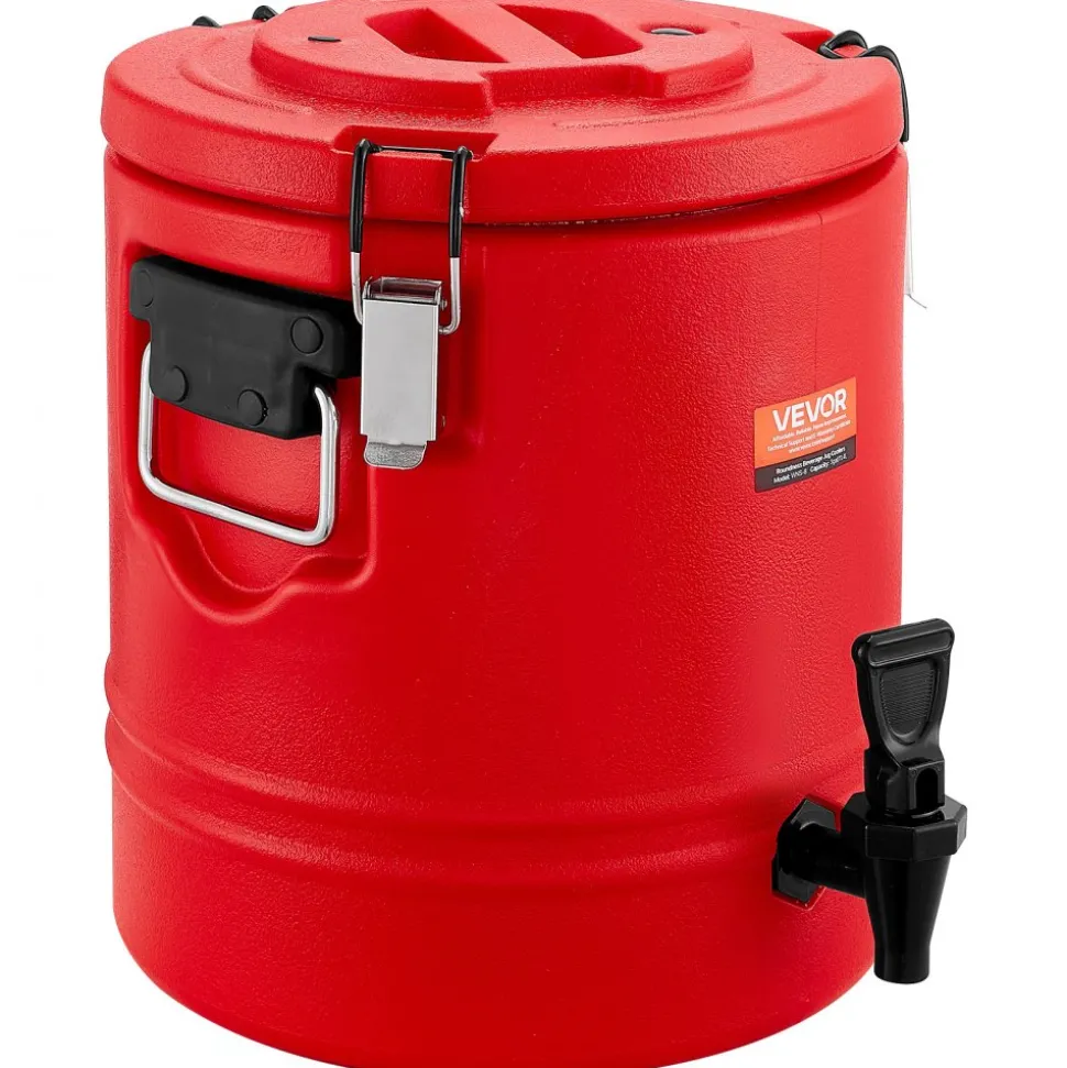 VEVOR Insulated Beverage Dispenser, 3 Gal/11.4L Thermal Hot and Cold Drink Server Dispenser with Spigot, Food-Grade Cooler Jug with 304 Stainless Steel Interior, for Tea Coffee Restaurant Outdoor