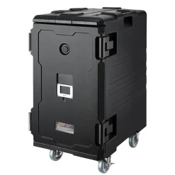 VEVOR Insulated Food Pan Carrier, 127 Qt Non-Electrical Food Warmer, with Swivel Wheel & 304 Stainless Steel Latch, LLDPE Stackable Hot Box, for Various Pan Sizes(NOT Included), Fit Catering BBQ Event