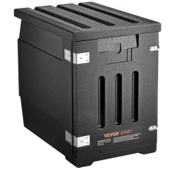 VEVOR Insulated Food Pan Carrier, 82 Qt Hot Box for Catering, LLDPE Food Box Carrier with Double Buckles, Front Loading Food Warmer for Restaurant, Canteen, etc.