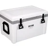VEVOR Insulated Portable Cooler, 52 qt, Holds 50 Cans, Ice Retention Hard Cooler with Heavy Duty Handle, Ice Chest Lunch Box for Camping, Beach, Picnic, Travel, Outdoor, Keeps Ice for up to 6 Days