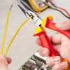 VEVOR Insulated Screwdriver Set, 12-Piece Professional Electrical Screwdriver Set, 1000V Insulated Electrician Tool Set, with Magnetic Phillips Slotted Tips, Insulated Pliers, and Diagonal Pliers