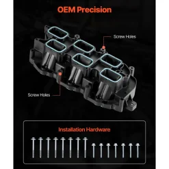 VEVOR Intake Manifold, with Gasket, Engine Intake Manifold Assembly Compatible with 2011-2015 Grand Cherokee, Manifold Replacement Replace 3009-167ALU, 051 841 99 AF, 051 841 99 AD, 051 841 99 AE