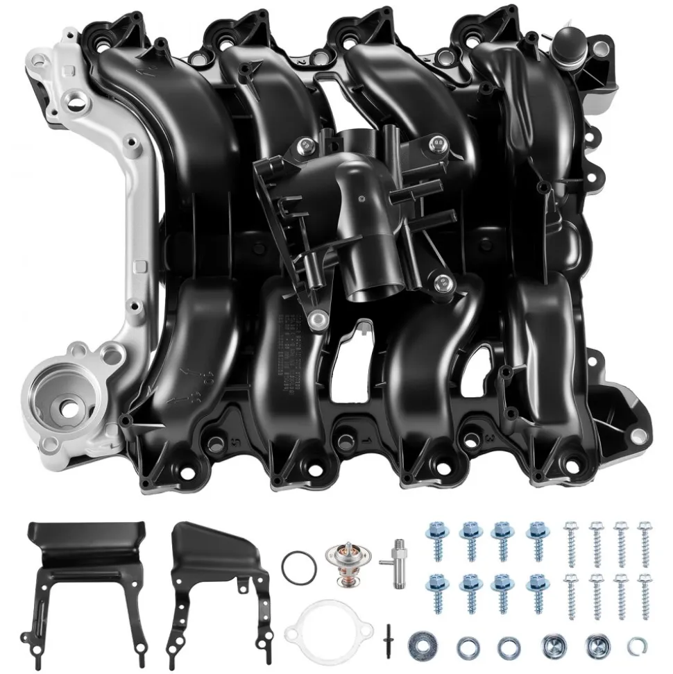 VEVOR Intake Manifold, with Gasket, Engine Intake Manifold Assembly Compatible with 2007-2008 Ford F-150 / E-150 / E-250, Automotive Engine Replacement Kit Replace 615-375, 7L3Z-9424-B, 7L3Z-9424-F
