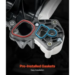 VEVOR Intake Manifold, with Gasket, Engine Intake Manifold Assembly Compatible with 2007-2008 Ford F-150 / E-150 / E-250, Automotive Engine Replacement Kit Replace 615-375, 7L3Z-9424-B, 7L3Z-9424-F