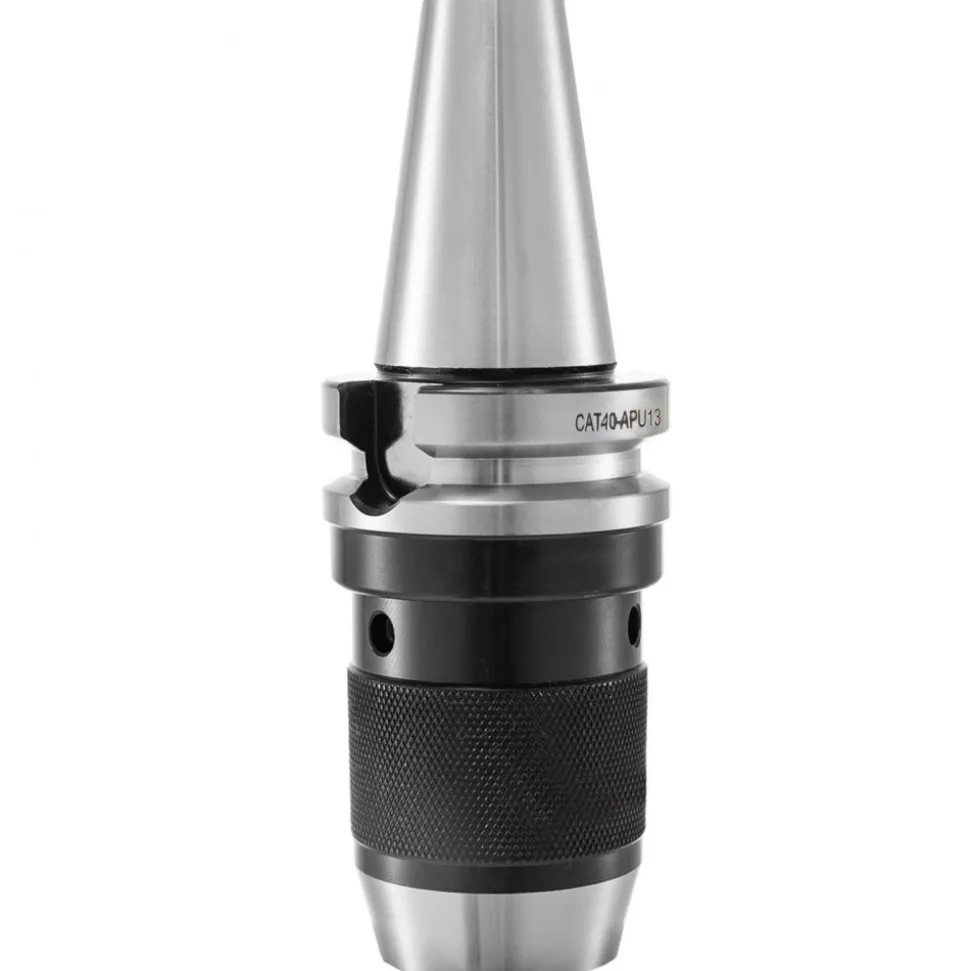 VEVOR Integrated CAT40 Collet Chuck Keyless Drill Chuck 1/2 inch for CAT40 CNC Engraving Machine & Milling Lathe Tool (CAT40)