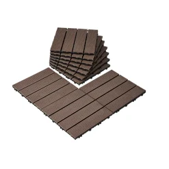 VEVOR Interlocking Deck Tiles Plastic Wood, 27 Pack,12