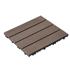 VEVOR Interlocking Deck Tiles Plastic Wood, 27 Pack,12