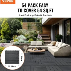 VEVOR Interlocking Deck Tiles, 54 Pack,12
