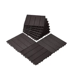VEVOR Interlocking Deck Tiles Plastic Wood, 10 Pack,12