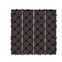 VEVOR Interlocking Deck Tiles Plastic Wood, 10 Pack,12