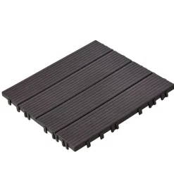 VEVOR Interlocking Deck Tiles Plastic Wood, 10 Pack,12