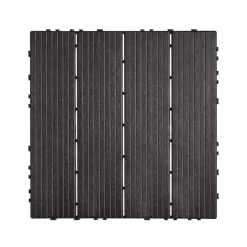 VEVOR Interlocking Deck Tiles, 36 Pack,11.6"x11.6" 36 sq. ft Plastic Waterproof Outdoor Flooring All Weather Use, Patio Floor Decking Covering Tiles for Porch Poolside Balcony Backyard, Dark Brown