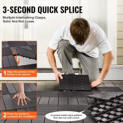 VEVOR Interlocking Deck Tiles, 54 Pack,12