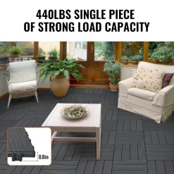 VEVOR Interlocking Deck Tiles, 10 Pack,12