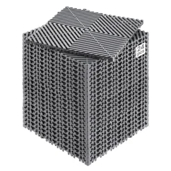 VEVOR Interlocking Drainage Mat, 12” x 12” Modular Interlocking Cushion, 24 Pcs Splicing Drainage Mats, Non-Slip Gray PP Drainage Floor Tile and Shower Mat, for Garage, Garden, Kitchen & Outdoor