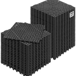 VEVOR Interlocking Tile 50PCS Black, Drainage Tiles 12