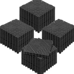 VEVOR Interlocking Tile 50PCS Black, Drainage Tiles 12