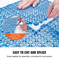 VEVOR Interlocking Tile 50PCS Blue, Drainage Tiles 12