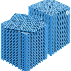 VEVOR Interlocking Tile 55PCS Blue, Drainage Tiles 12