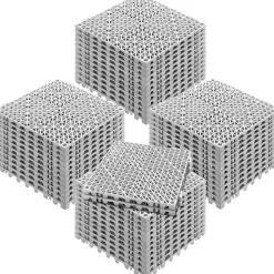VEVOR Interlocking Tile 50PCS Gray, Drainage Tiles 12