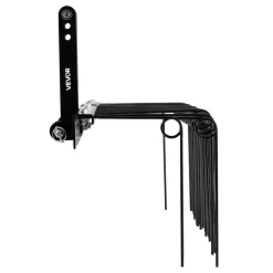 VEVOR 60 in Tow Behind Landscape Rake, 3 Point Hitch Lawn Dethatcher Rake, 26 Spring Steel Tines, for Category 1 Tractors, Heavy Duty & Rust-Resistant Rakes Tractor Attachments for Leaves Pine Needles