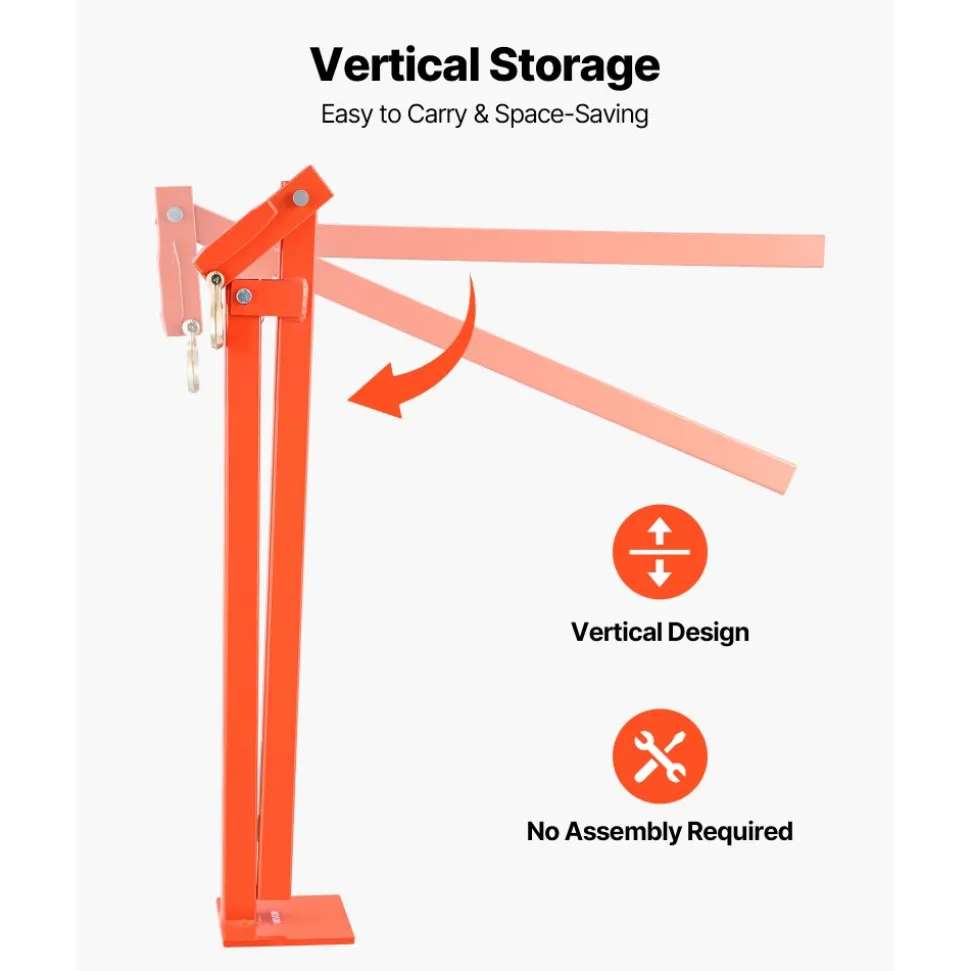 VEVOR 36 in T Post Puller, Heavy Duty Fence Post Pullers with Puller Plate & 47 in Lifting Chain, Labor-Saving T-Post Remover Tool for Round Fence Posts, Sign Posts & Tree Stumps