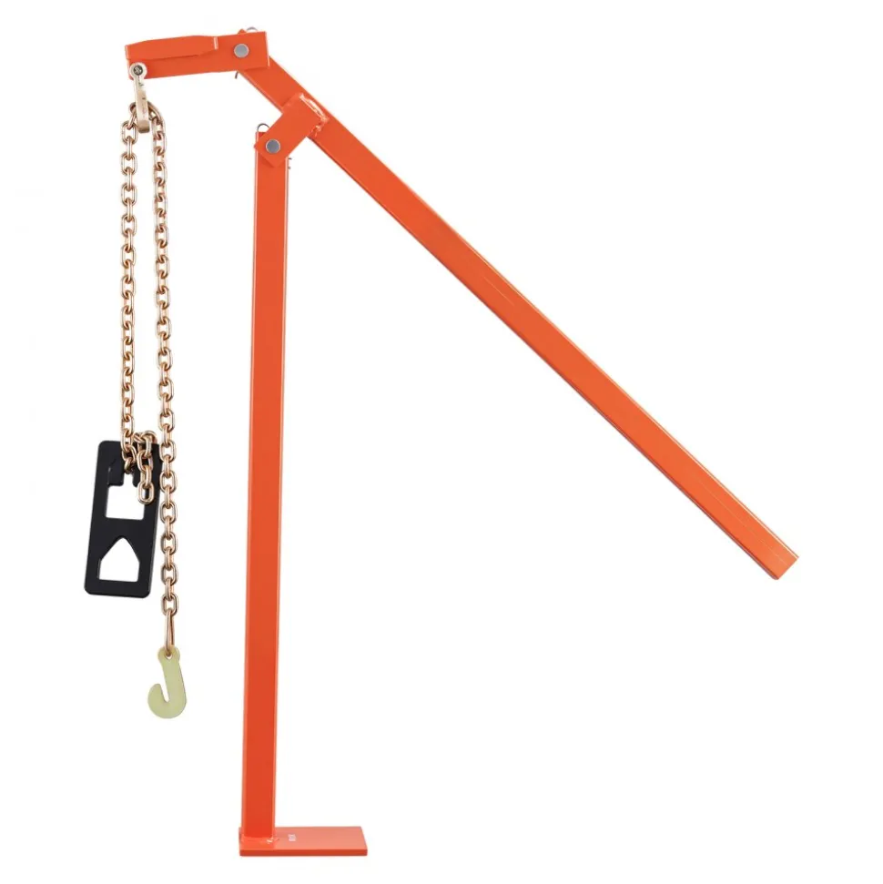 VEVOR 36 in T Post Puller, Heavy Duty Fence Post Pullers with Puller Plate & 47 in Lifting Chain, Labor-Saving T-Post Remover Tool for Round Fence Posts, Sign Posts & Tree Stumps