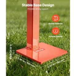 VEVOR 36 in T Post Puller, Heavy Duty Fence Post Pullers with Puller Plate & 47 in Lifting Chain, Labor-Saving T-Post Remover Tool for Round Fence Posts, Sign Posts & Tree Stumps