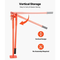 VEVOR 36 in T Post Puller, Heavy Duty Steel Fence Post Puller, 660lb Load Capacity, Labor-Saving T-Post Remover Tool for Round Fence Posts, Sign Posts & Tree Stumps, Lifting Chain Not Included