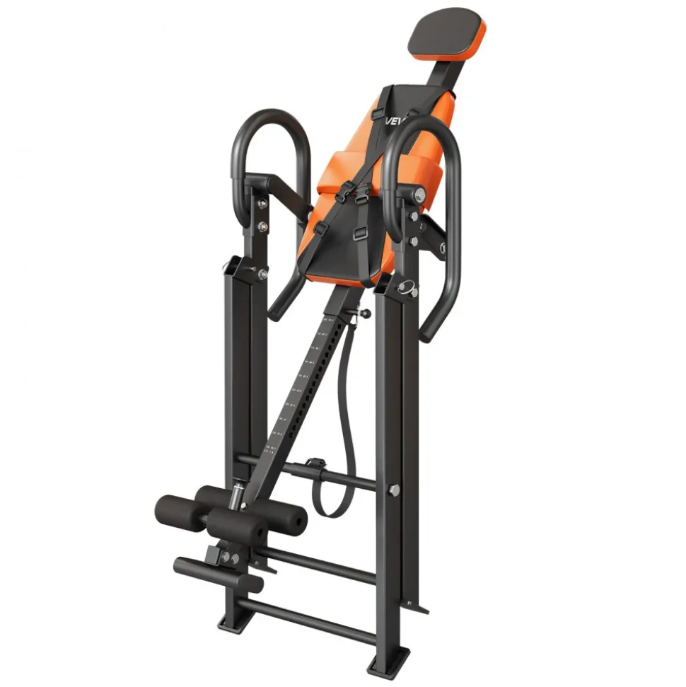 VEVOR Inversion Table, 300 lbs Capacity Heavy Duty Back Inverter Stretcher, Inverted Table with Dual-Roller Locking, Decompression Tables for Shoulders, Neck, Back, Multi-Angle Adjustable Tether Strap