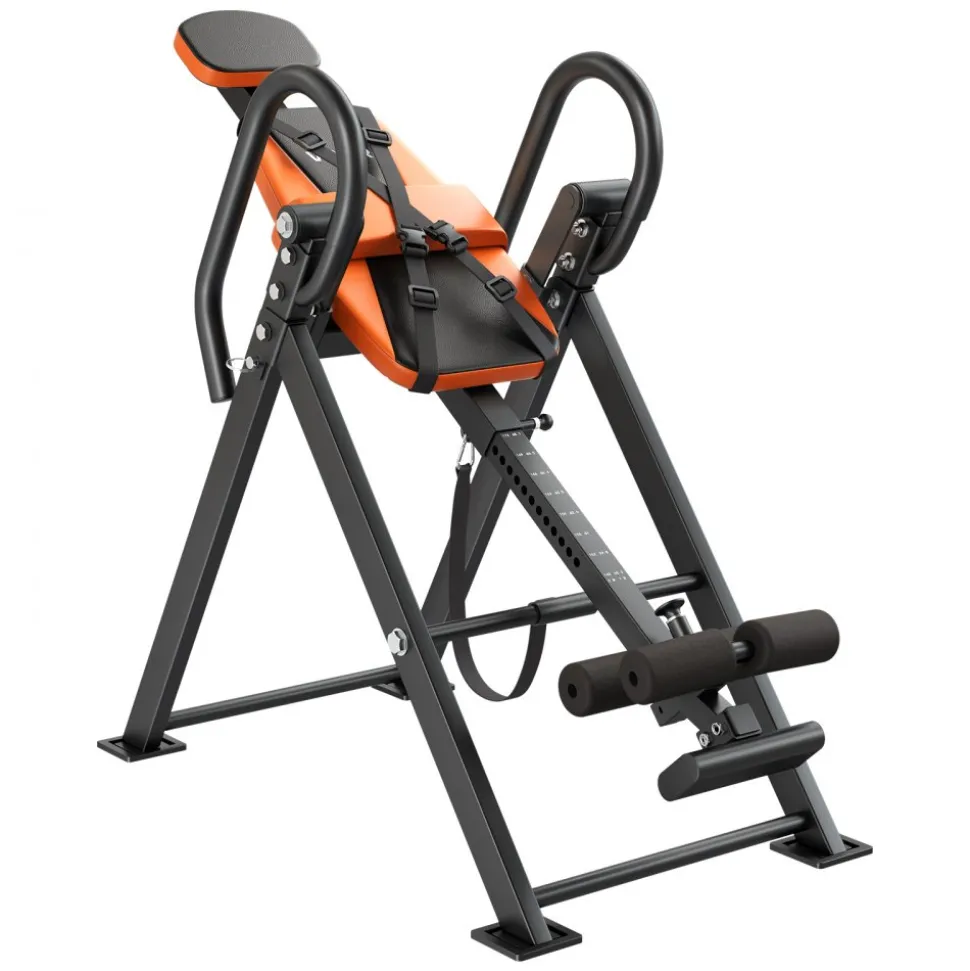 VEVOR Inversion Table, 300 lbs Capacity Heavy Duty Back Inverter Stretcher, Inverted Table with Dual-Roller Locking, Decompression Tables for Shoulders, Neck, Back, Multi-Angle Adjustable Tether Strap