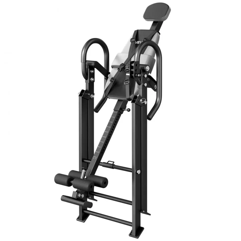 VEVOR Inversion Table, 300 lbs Capacity Heavy Duty Back Inverter Stretcher, Inverted Table with Stable Structure, Dual-Roller Locking, Decompression Tables for Shoulders, Neck, Back, Knees