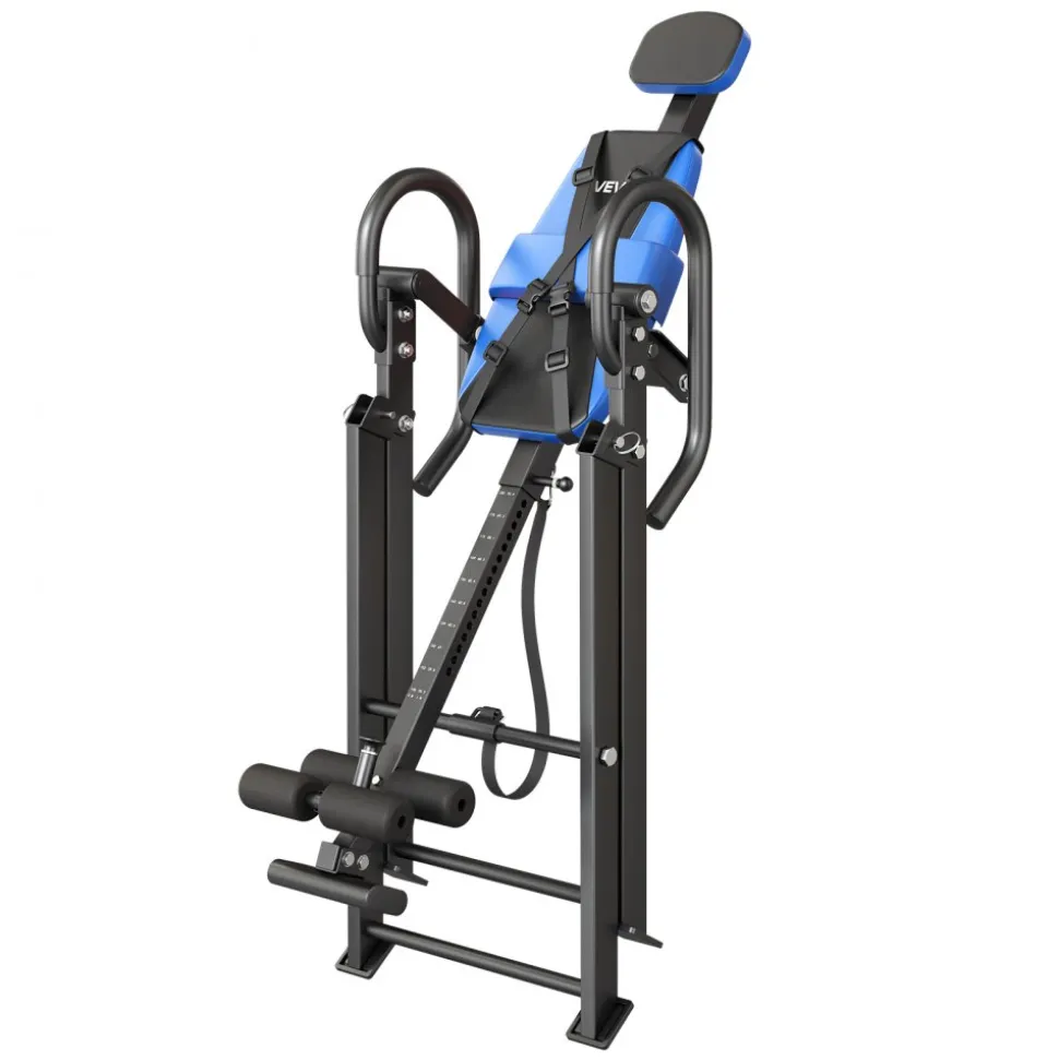 VEVOR Inversion Table, 300 lbs Capacity Heavy Duty Back Inverter Stretcher, Inverted Table with Dual-Roller Locking, Decompression Tables for Shoulders, Neck, Back, Multi-Angle Adjustable Tether Strap