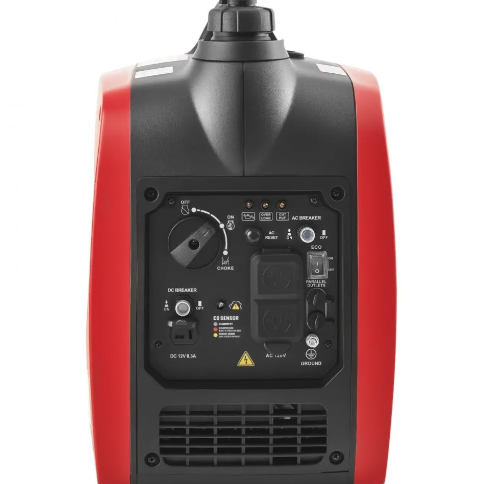 VEVOR Inverter Generator, 2900W Peak Watt Quiet Inverter Generator, Portable Inverters Generators for Home Use, Gas Powered, Compact and Lightweight Design - Stable Power, CO Sensor, Long Run Time