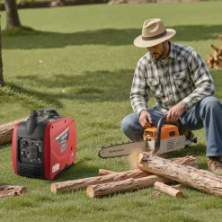 VEVOR Inverter Generator, 2900W Peak Watt Quiet Inverter Generator, Portable Inverters Generators for Home Use, Gas Powered, Compact and Lightweight Design - Stable Power, CO Sensor, Long Run Time