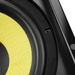 VEVOR In-Wall Speakers, 8", In Wall Speaker System with Paintable Grille, Hi-Fi Sound, 200W Peak, 2-Way Rectangular Speakers, for Damp Humid Indoor Placement, Bath, Kitchen, Covered Porches, 1 Pair