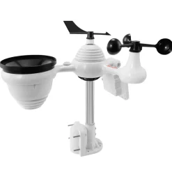 VEVOR 7-in-1 Wi-Fi Weather Station, 7.5 in Color Display, Home Weather Station Indoor Outdoor, with Solar Wireless Outdoor Sensor  Alarm Alerts, for Temperature Humidity Wind Speed/Direction Rain