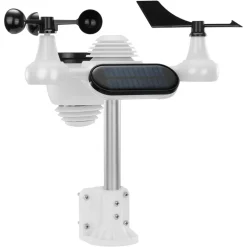 VEVOR 7-in-1 Wireless Weather Station, 7.5 in Color Display, Digital Weather Station Indoor Outdoor, for Temperature Humidity Wind Speed/Direction Rain UV, with Forecast Data, Alarm, Alerts-NO WIFI