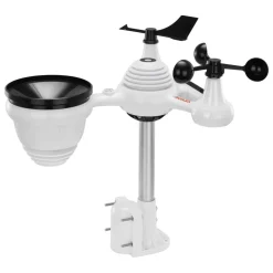 VEVOR 7-in-1 Wireless Weather Station, 7.5 in Color Display, Digital Weather Station Indoor Outdoor, for Temperature Humidity Wind Speed/Direction Rain UV, with Forecast Data, Alarm, Alerts-NO WIFI