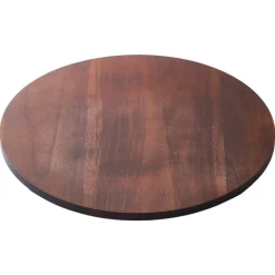 VEVOR 24 in Wood Lazy Susan Turntable, 360° Rotation Round Clear Tabletop Rotating Tray, Acacia Wood Dining Table Centerpiece, Smooth and Silent Spin, for Family Gatherings, Banquets and Weddings
