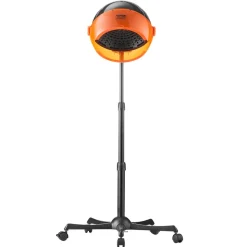 VEVOR Ionic Hood Dryer, 1875W Pro Bonnet Hair Dryer, Timer, 3 Temperature Levels & Adjustable Speed, Mobile Floor Stand with Wheels for Salon & Home Spa